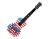 Kealoha Graphic Concert Ukulele 24-9 - USA Flag Skull