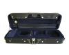 Violin Case - Oblong Hill Style Lightweight Black Exterior 1/4