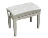 Piano Bench Adjustable White