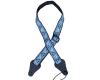 Colonial Leather Jacquard Ukulele Strap - Blue Aztec