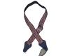 Colonial Leather Jacquard Ukulele Strap - Red Psychedelic