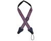 Colonial Leather Jacquard Ukulele Strap - Multi Coloured Diamonds