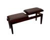 Piano Bench Duet Dual Adjustable Mahogany