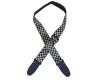 Colonial Leather Checker Guitar Strap Tan & Black