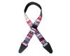 Colonial Leather Rag Strap - Candy Stripe Red