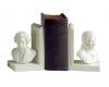 Alabaster Bookends - Beethoven & Mozart