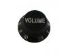 Pickboy Guitar Volume Knob Plastic S-Style Black