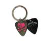 Grover Allman Guitar Pick Pendant Keyring - Broken Heart