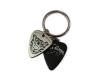 Grover Allman Guitar Pick Pendant Keyring - Tiger