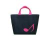 Music Carry Bag Short Black with Quaver