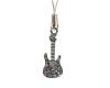 Mobile Phone Chain - Jewelled Guitar Red