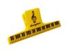 Music Paper Clip Large Yellow with Piano Keys