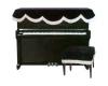 Piano Cover - Upright Top in Black