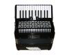 Piano Accordian - M. Gerarda 48 Bass 26 Treble Keys Black