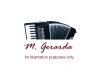 Piano Accordian - M. Gerarda 72 Bass 34 Keys Black