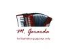 Piano Accordian - M. Gerarda 48 Bass 34 Treble Keys Red
