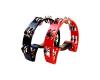 Tambourine Halfmoon 16 Jingles Double Row Red